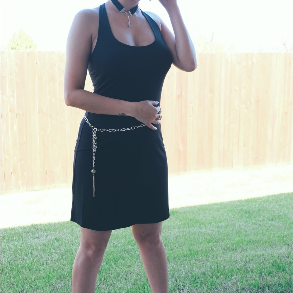 Black Racerback Tank Slip